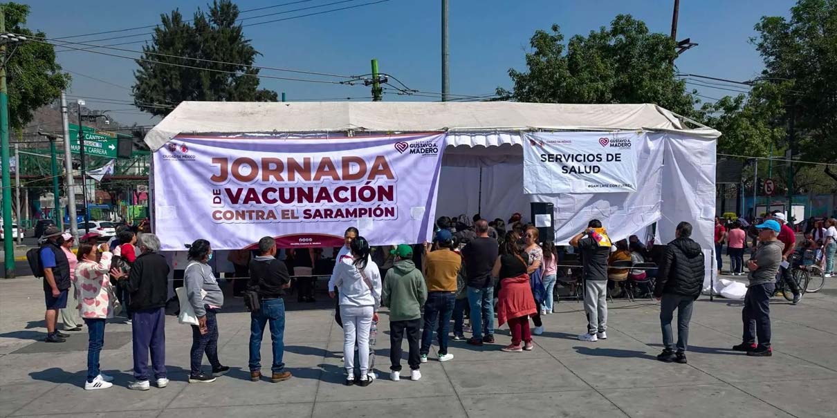 Vacunación récord: Sheinbaum anuncia 2.5 millones de dosis de sarampión por semana