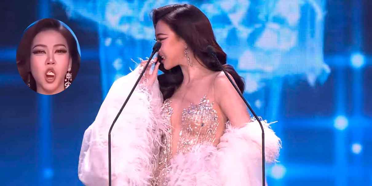 VIDEO. Concursante de Miss Grand Tailandia 2026 pierde dentadura postiza durante su discurso