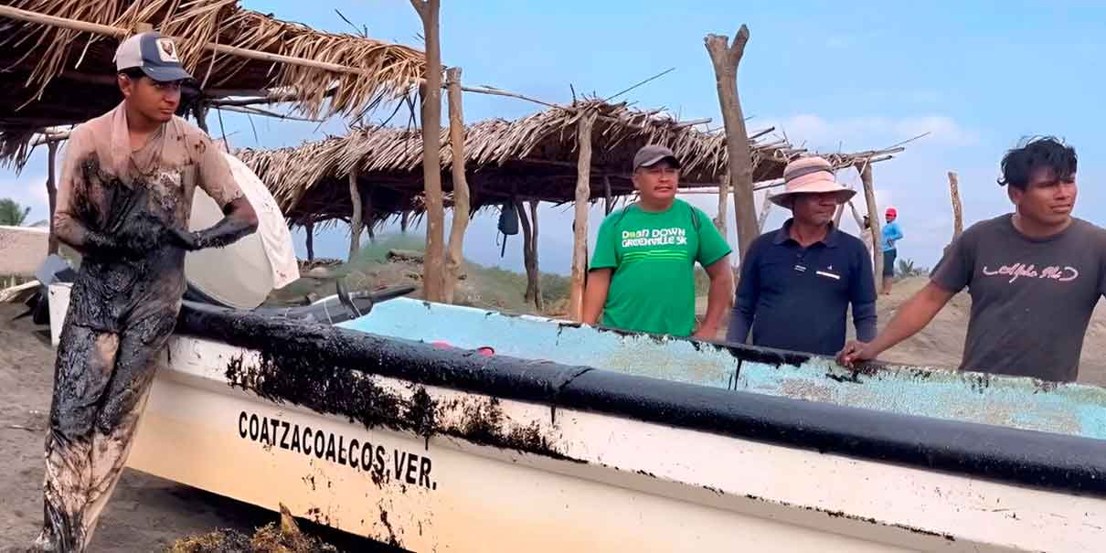 ¡ECOCIDIO? Derrame de hidrocarburo en Veracruz mata especies marinas y afecta a pueblos costeros 