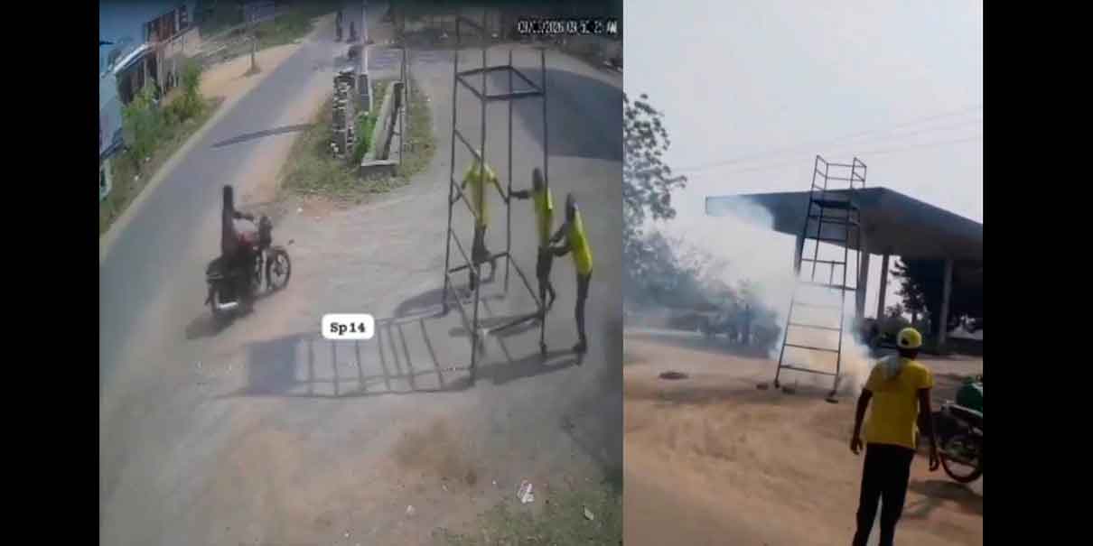 IMÁGENES SENSIBLES. Dos trabajadores quedaron tiesos al tocar línea de alta tensión 