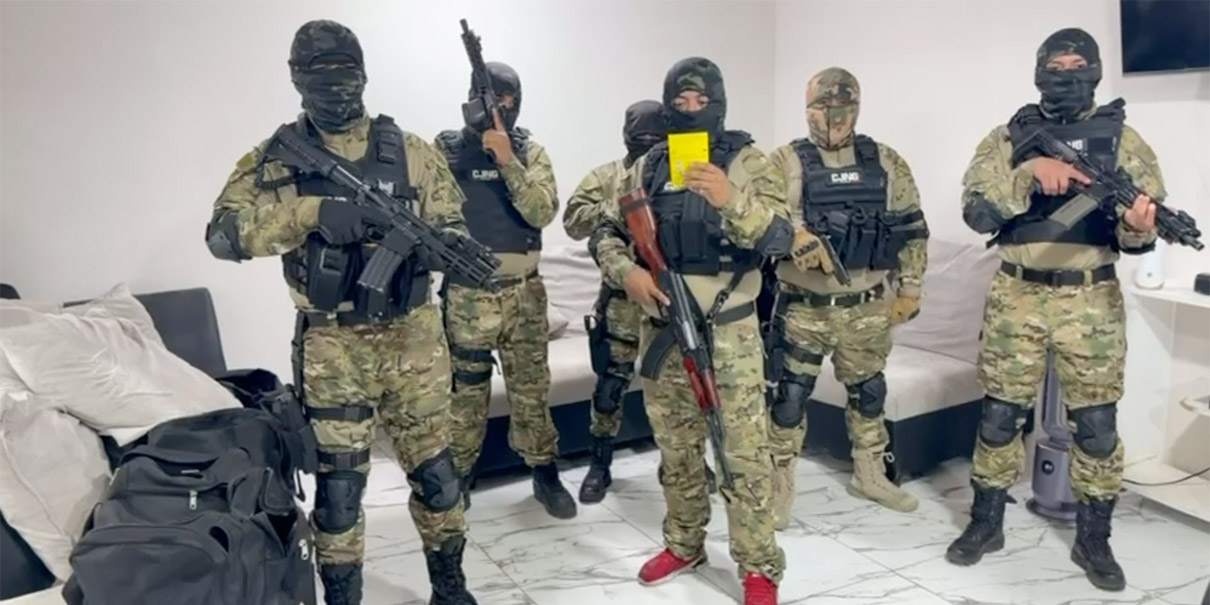 Integrantes del CJNG mandan mensaje a huachicoleros en un nuevo video