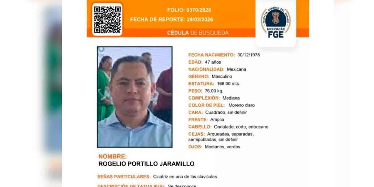 Desaparece funcionario de Bienestar en Michoacán con antecedentes en lista de la DEA