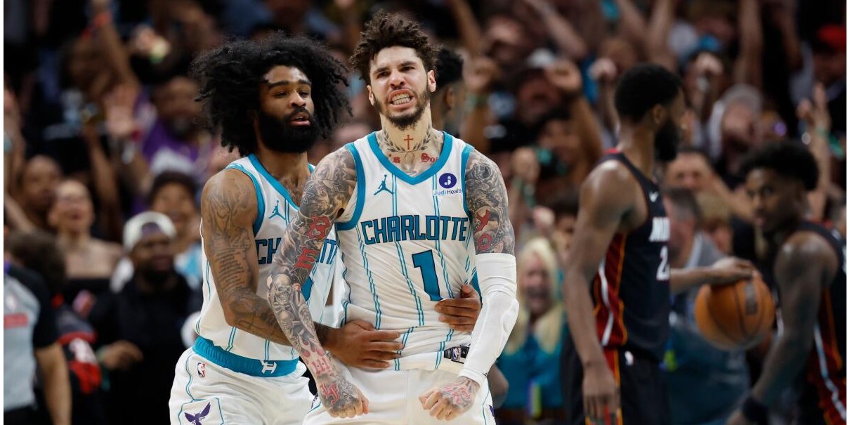 LaMelo Ball multado por la NBA tras polémica jugada contra Bam Adebayo