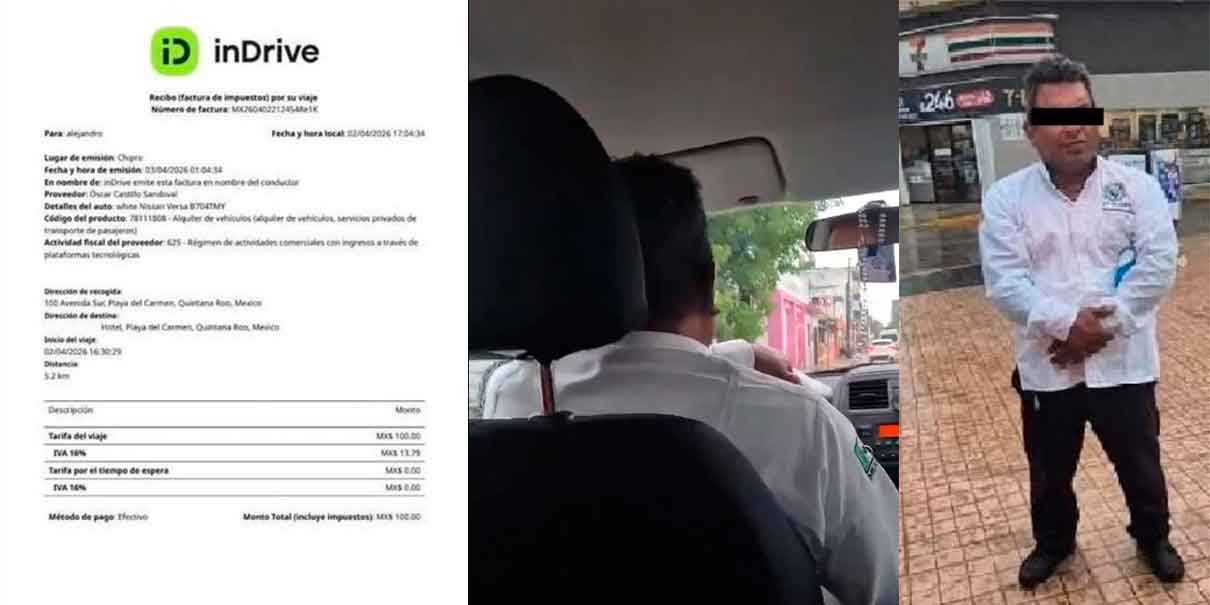 VIDEO. Taxista en Playa del Carmen secuestra a turistas extranjeros para obligarlos a pagar tarifa excesiva