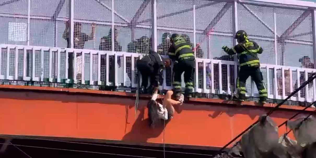 Mujer cae a vías de la Línea A del Metro CDMX
