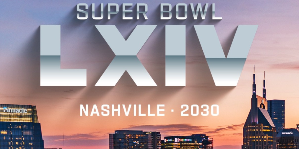 Por primera vez Nashville será sede del Super Bowl LXIV en 2030