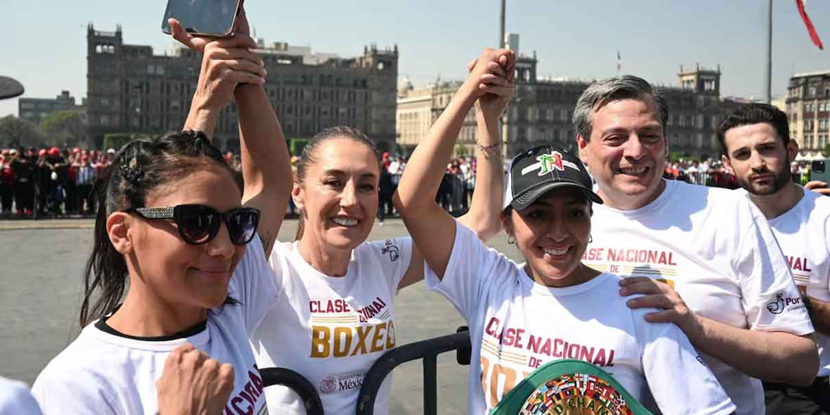 El Zócalo vibró con 42 mil personas en la Clase Nacional de Boxeo por la Paz