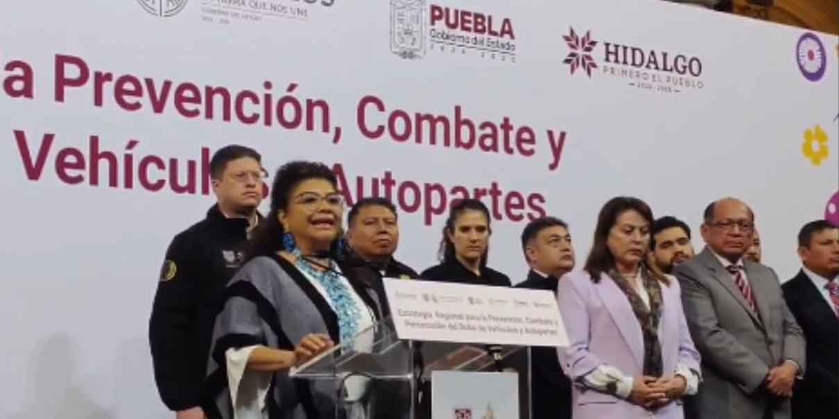 Alianza regional entre CDMX, Edomex, Puebla, Hidalgo y Morelos para combatir el robo de autos