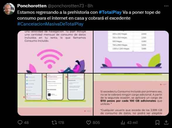 Totalplay cobrará por exceder el límite de internet; Profeco entra en acción