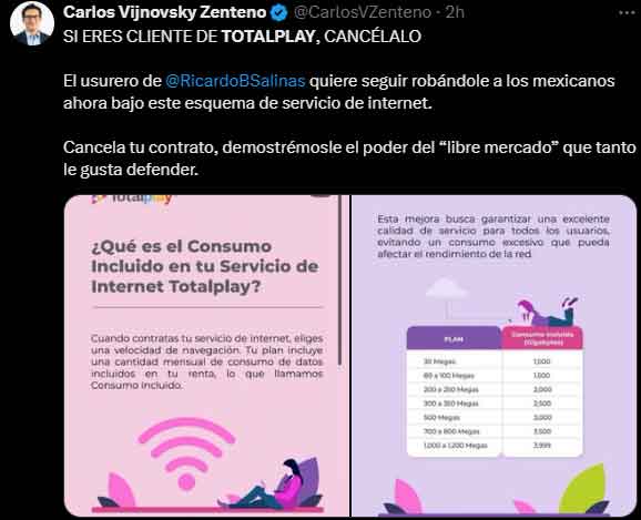 Totalplay cobrará por exceder el límite de internet; Profeco entra en acción