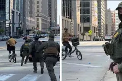 Ciclista migrante se vuelve VIRAL tras escapar del ICE en Chicago 