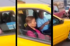 VIDEO. “Ya comí, ya bebí y ya no me hallo aquí” Familia intenta irse sin pagar 