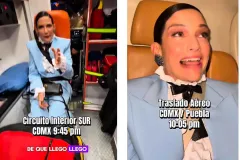 Natalia Jiménez usa ambulancia como TAXI en CDMX para evadir tráfico