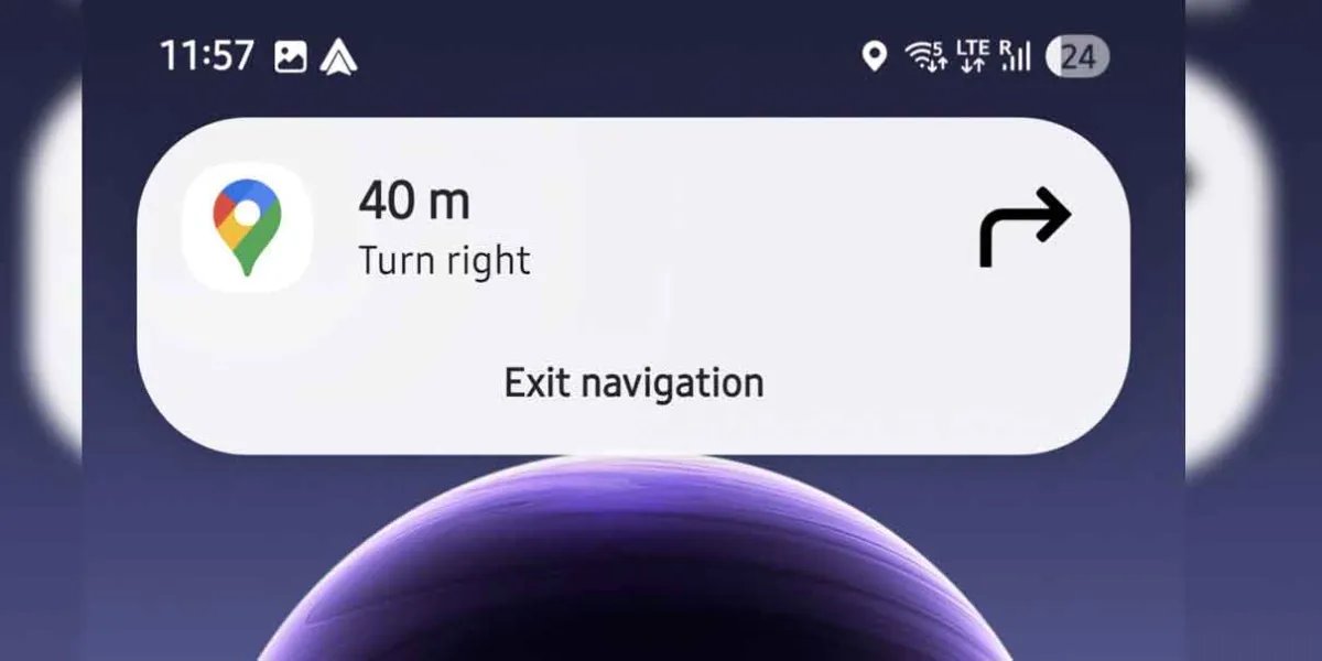 Direcciones en tiempo real con pantalla bloqueada en el Galaxy S25
