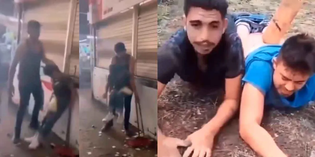 VIDEO. Sicarios tablean a sujetos por burlarse de mujer con discapacidad