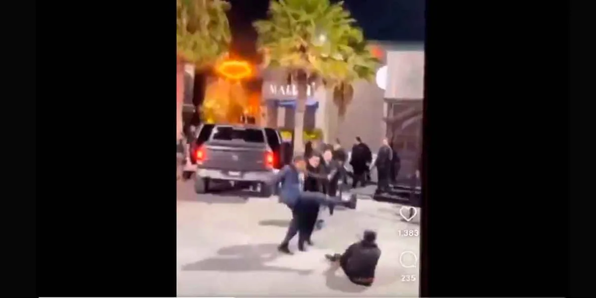 Guardias de seguridad  de bar en Angelópolis  golpearon salvajemente a padre e hijo 