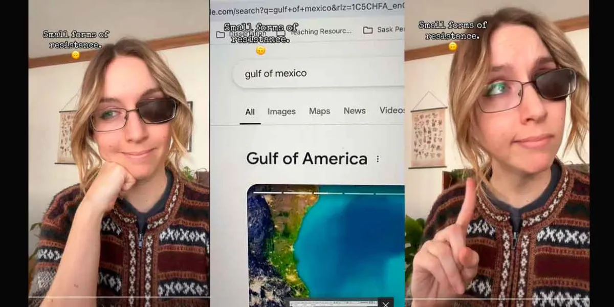 VIDEO. Jovencita estadounidense reporta el nombre de Golfo de América a Maps  y se hace viral 