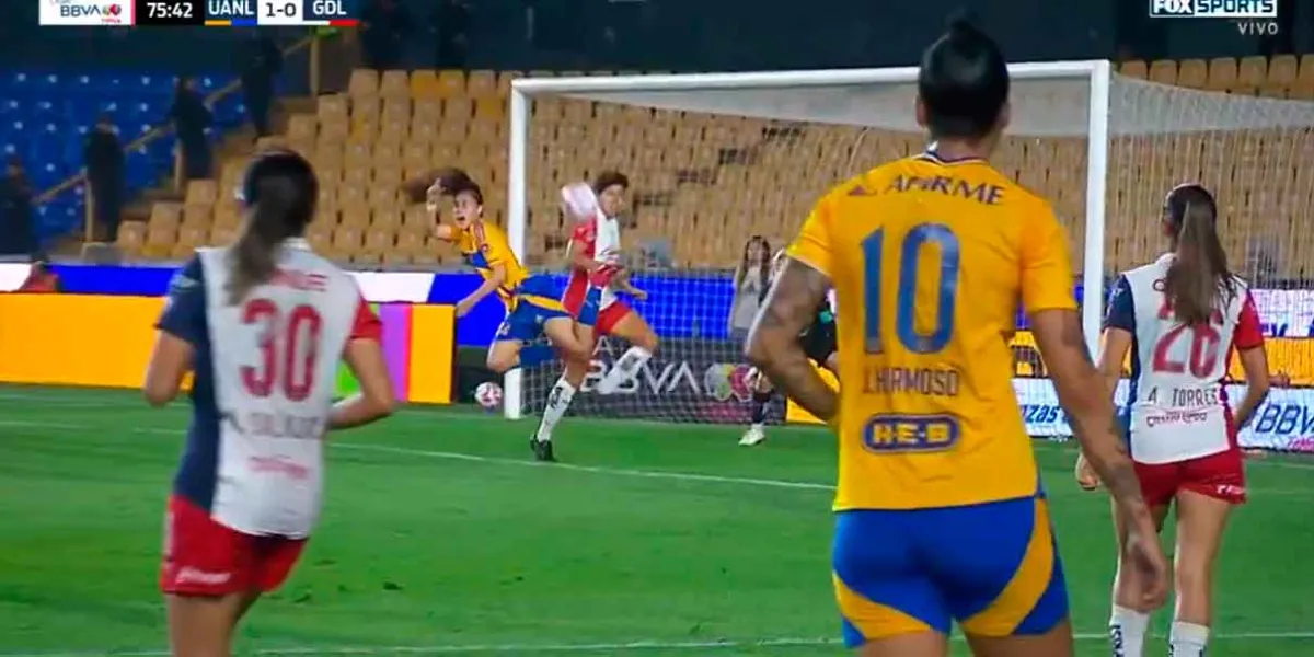 Lizbeth Ovalle deslumbra con el gol del año  en la victoria de Tigres sobre Chivas