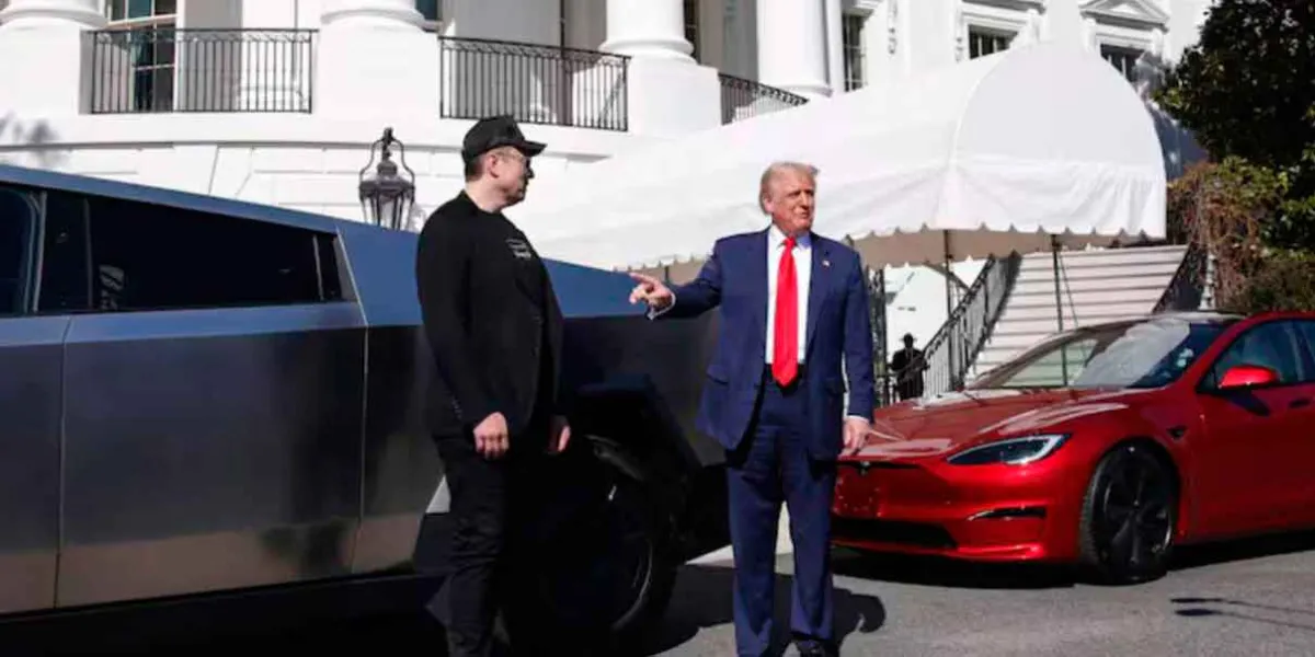 Trump compra un Tesla: en apoyo a Elon Musk en medio de su crisis económica