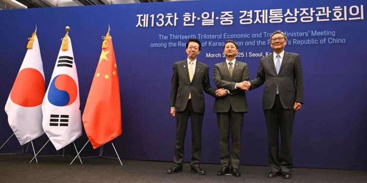 China, Japón y Corea del Sur se unen contra los aranceles de Estados Unidos