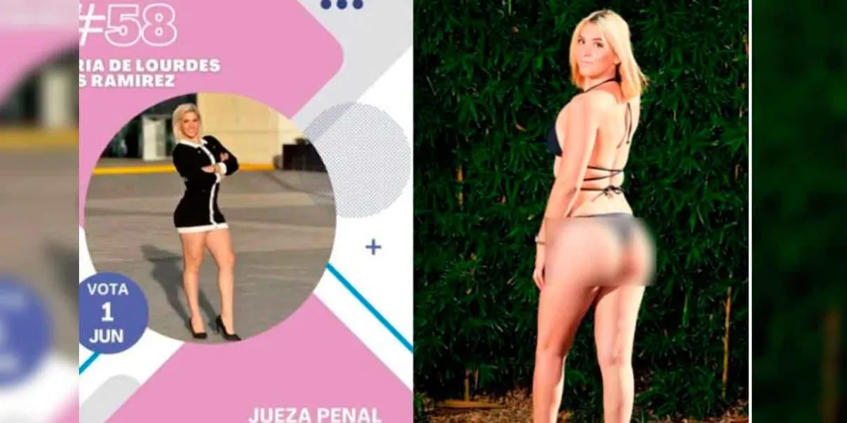   Una elección judicial polémica. Candidata genera polémica por su campaña en tanga
