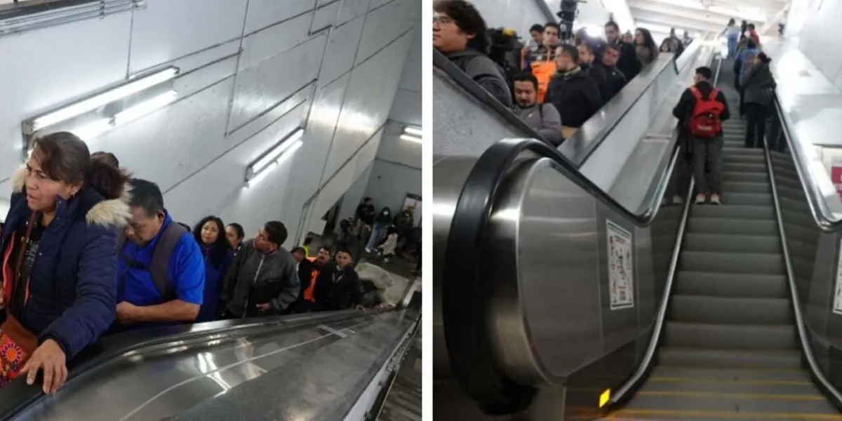 “Efecto Dominó” en Línea 9: Usuarios caen en escaleras eléctricas y dejan 12 heridos