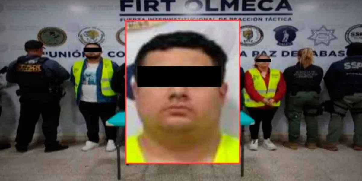 Detienen a “Luki”, presunto jefe de plaza del CJNG en Tabasco