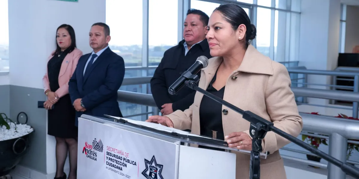 Amplía Lupita Cuautle red de videovigilancia de San Andrés Cholula