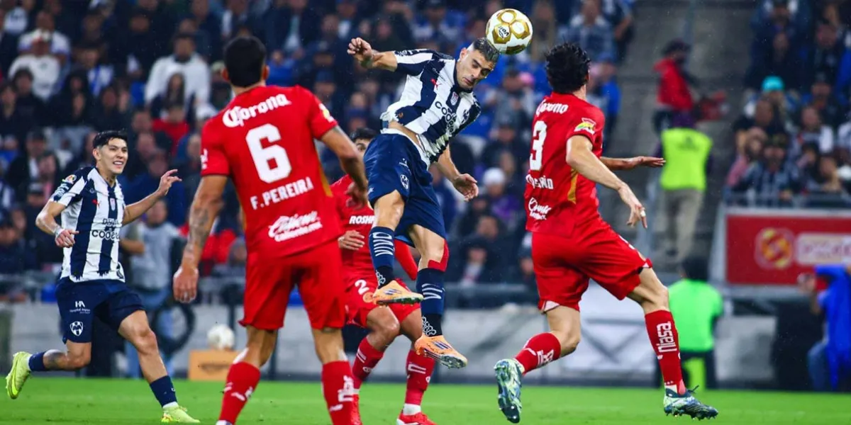 Monterrey pega en casa y obliga a Toluca a reaccionar en la Bombonera