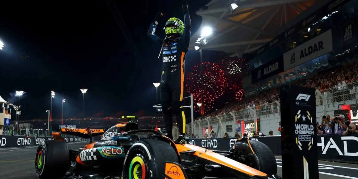 Lando Norris se corona campeón del mundo de Fórmula 1 tras finalizar tercero en Abu Dabi