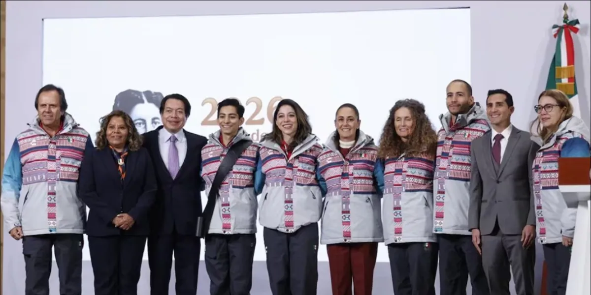 Claudia Sheinbaum encabeza el abanderamiento rumbo a los Juegos Olímpicos de Invierno Milán-Cortina 2026
