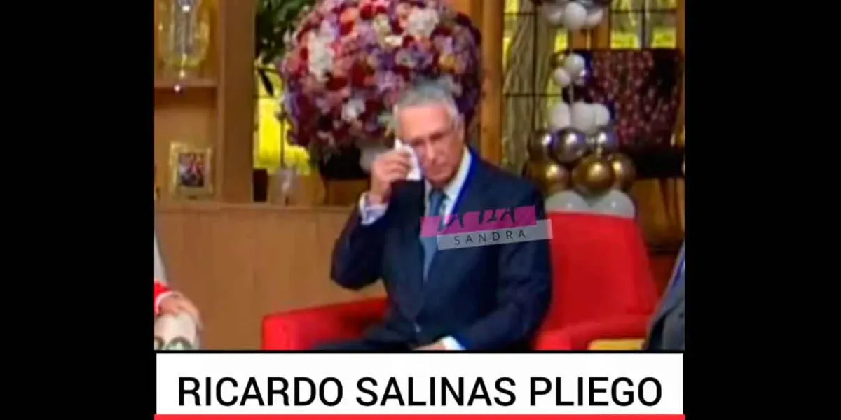 Video viral muestra a Ricardo Salinas Pliego presuntamente llorando tras entrevista en Ventaneando