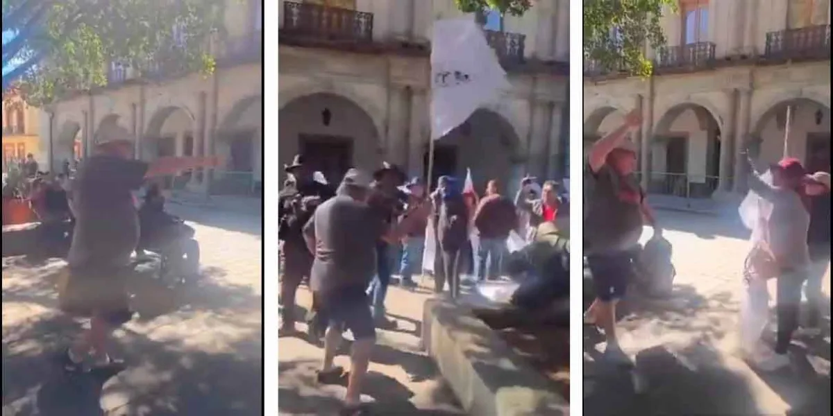 VIDEO. “Ya hubiera agentes del ICE golpeándolos”. Turista arremete contra protesta a favor de Venezuela