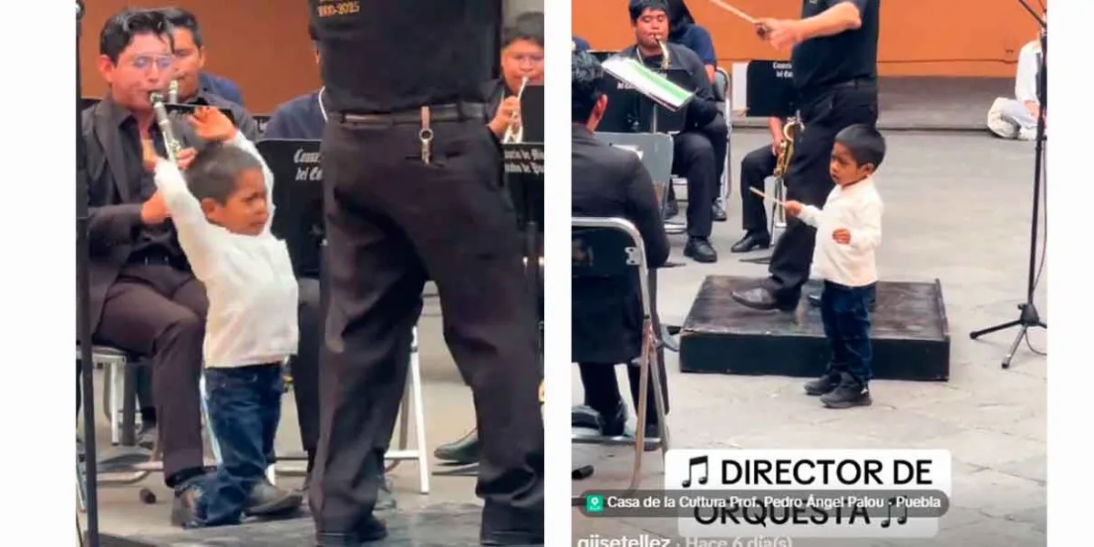 VIDEO. Niño decidió subir al escenario y dirigir la Orquesta Sinfónica durante concierto en Puebla 