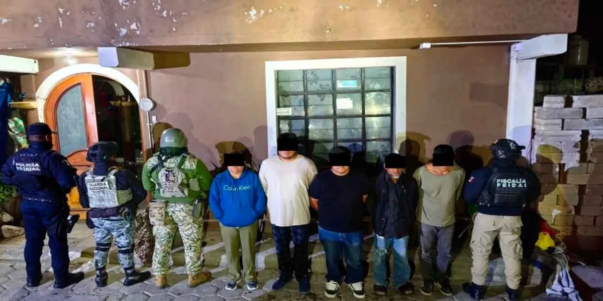 Detienen a 58 personas en Puebla: aseguran drogas, armas y tomas clandestinas