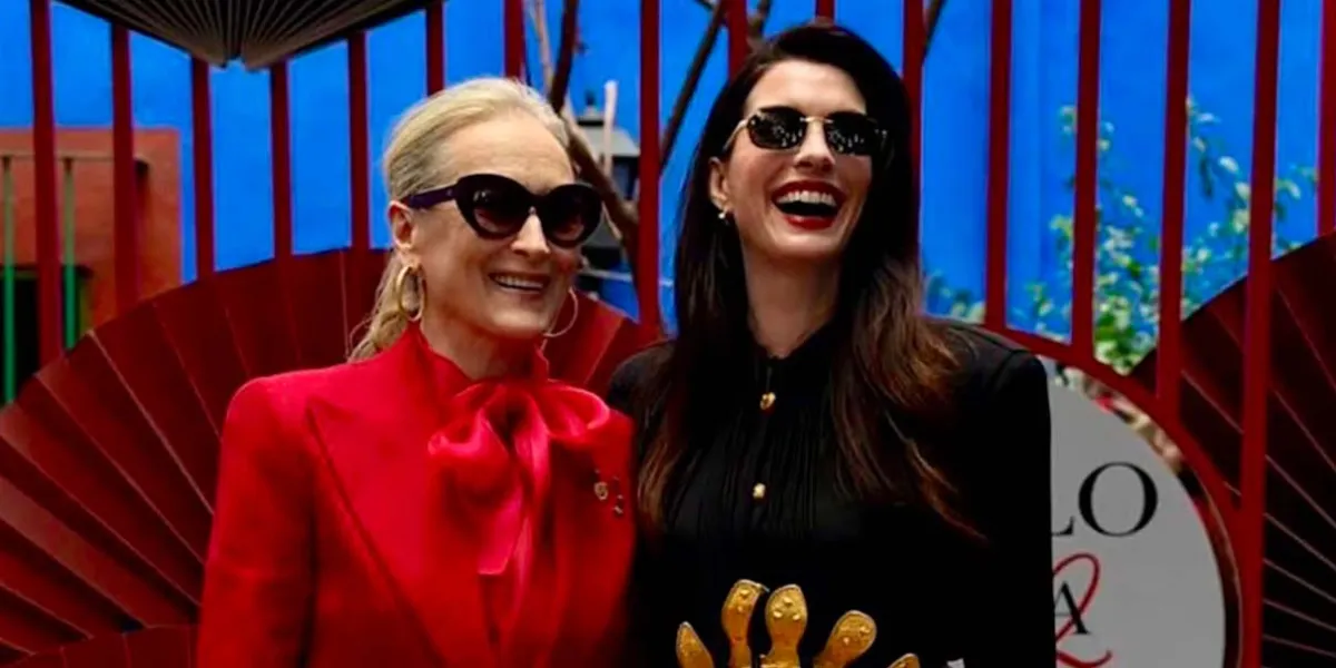 Anne Hathaway y Meryl Streep desatan furor en CDMX por El diablo viste a la moda 2