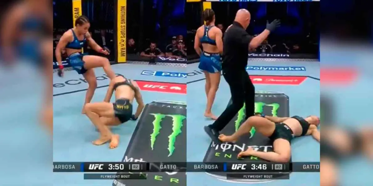 VIDEO. Peleadora UFC propina patada al rostro de su rival cuando aún no se incorporaba