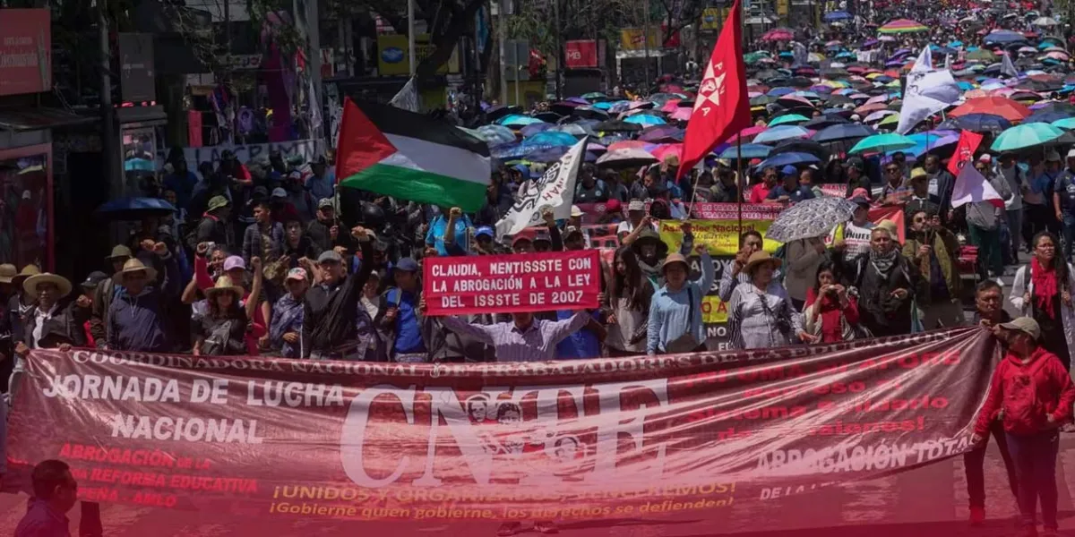 Protestas de la CNTE no frenan diálogo con el gobierno, dice Sheinbaum
