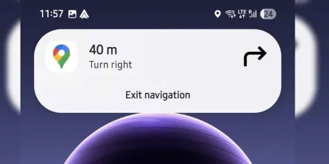 Direcciones en tiempo real con pantalla bloqueada en el Galaxy S25