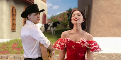 Christian Nodal presenta pintura inspirada en Ángela Aguilar