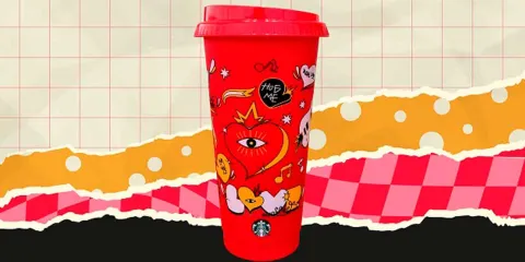 Este es el vaso “Rockmance” para celebrar el amor al estilo Starbucks 