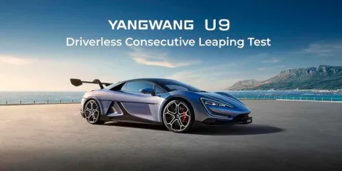 VIDEOS. Tesla se queda boquiabierto. Este auto eléctrico no solo corre, también salta