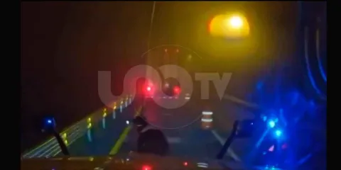 VIDEO. Delincuentes montan retenes falsos con luces y trafitambos  en Puebla  