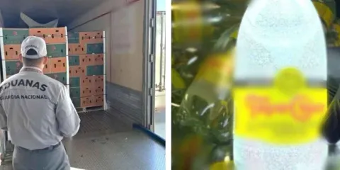 Decomisan una tonelada de metanfetamina líquida en botellas de agua mineral en la frontera de Texas