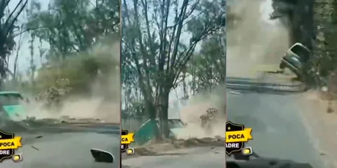 VIDEO.  Autobús era conducido  como “loco” y provoca brutal accidente en Tlahuac 