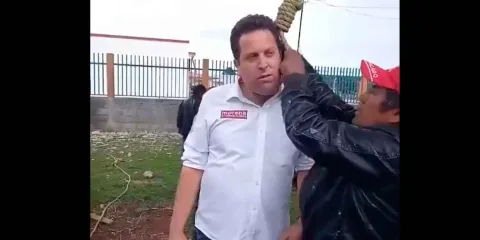 Circula video falso de linchamiento reciente a candidato de Morena