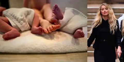 Amber Heard se convierte en madre de gemelos en el el Día de la Madre