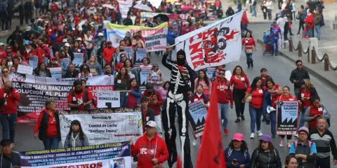 CNTE alista megamarcha y paro nacional en CDMX por Día del Maestro