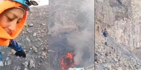 VIDEO. Jóvenes americanistas descienden al cráter del Popocatépetl y graban la lava 