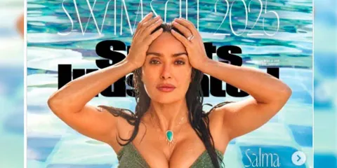 FOTOS. Una portada histórica, divina: Salma a sus 58 años posa para Sports Illustrated